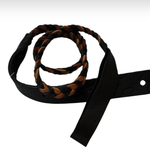 Lakota Leathers Mandolin Flat Braid BL/TAN (SKU: FBKTAM) FBKTAM