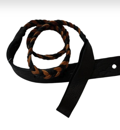 Lakota Leathers Mandolin Flat Braid BL/TAN FBKTAM