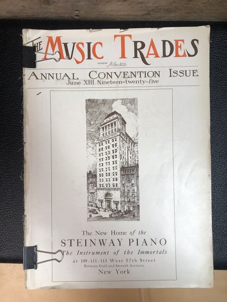 The Music Trades Annual Convention Issue June 8th 1925 #1