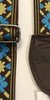 Souldier Strap Guitar Strap Tulip Turquoise/Gold/Brown (SKU: 26606) 26606