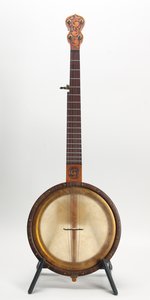 Carolina Banjo Company (Ryan Navey) Curly Walnut and Cherry Custom