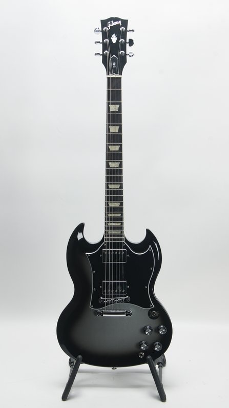 Gibson SG Standard Ebony Limited-Edition Electric Guitar Silver Burst (2023) #1