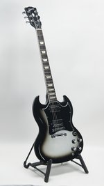 Gibson SG Standard Ebony Limited-Edition Electric Guitar Silver Burst *USED* (SKU: 31468) 31468