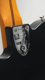 Fender American Vintage II Thinline Telecaster *Refin Black(2022) (SKU: 32763) 32763