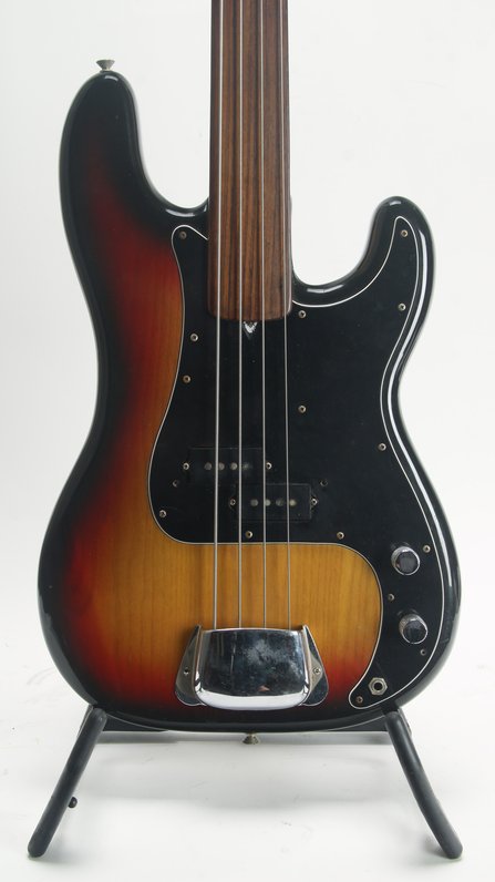 Fender Fretless Precision Bass Sunburst (ca.1976) #7