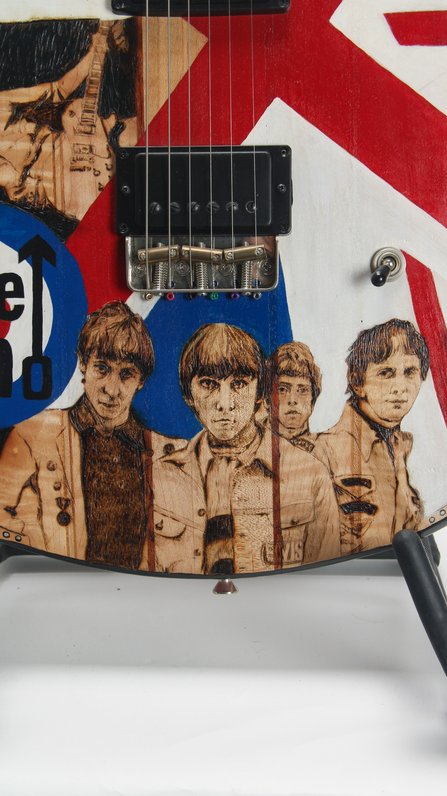 RC Kelly The Who Rick-330 Style Solid Body Electric (Art) #7