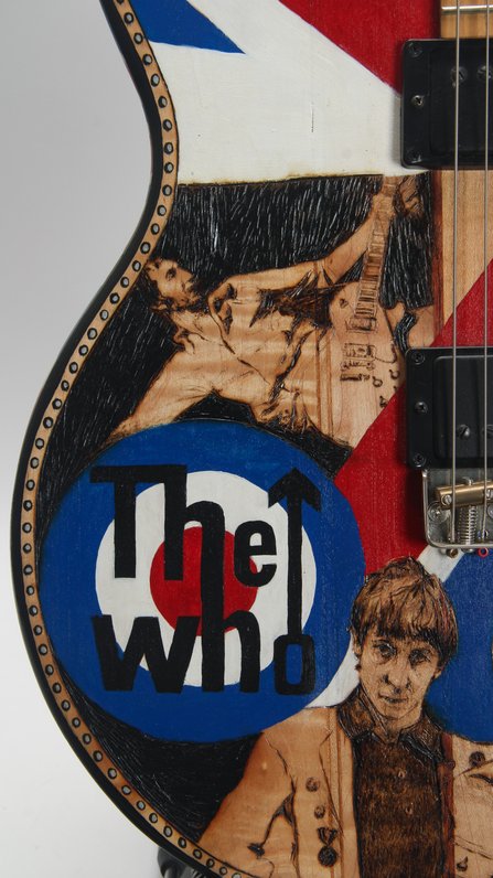 RC Kelly The Who Rick-330 Style Solid Body Electric (Art) #8