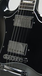 Gibson SG Standard Ebony Limited-Edition Electric Guitar Silver Burst *USED* (SKU: 31468) 31468