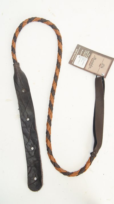 Lakota Leathers Round Braided Mandolin Strap CHOC/TOBACCO XRCT