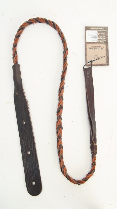 Lakota Leathers Herringbone Mandolin Strap Choc/Tobacco XHCHTOB