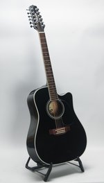 Takamine EF381 12 String Black (2005) (SKU: 32092) 32092