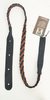 Lakota Leathers Flat Braided Mandolin Strap Blk/Tobacco (SKU: XFBTO) XFBTO
