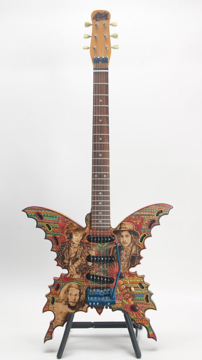 RC Kelly Cream Butterfly Electric Guitar (Art)