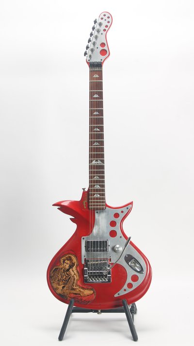 RC Kelly Jimi Hendrix “Little Wing” Custom Solid Body Electric Guitar (Art)