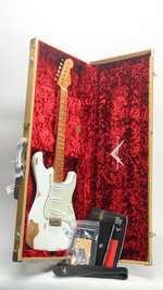 Fender Custom Shop 50's Stratocaster Relic Olympic White (2022) (SKU: 31950) 31950
