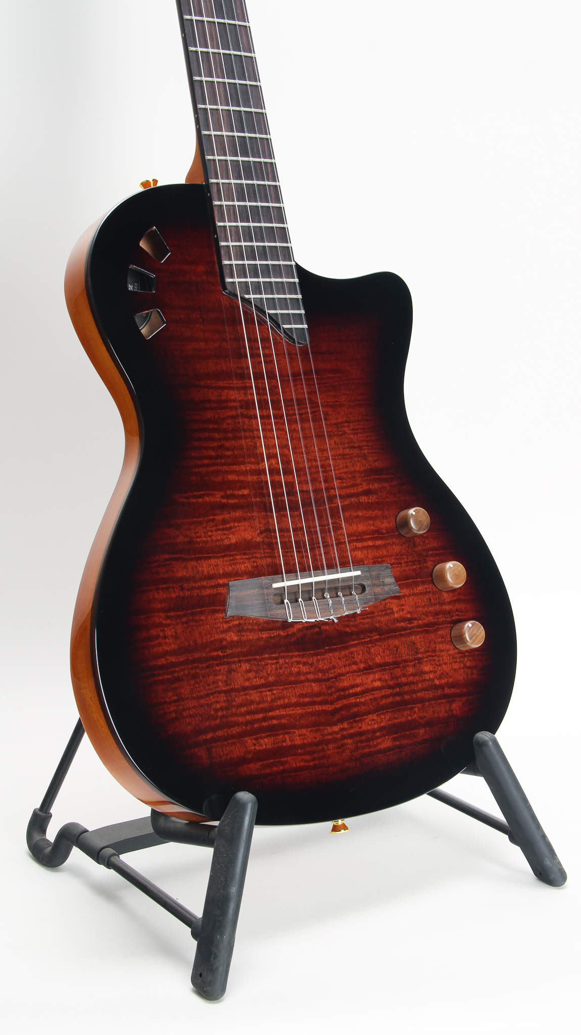 Cordoba Stage Edge Burst Electric Nylon-String Guitar – House of Musical  Traditions