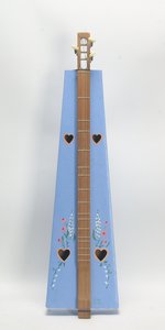 Hand Painted Cardboard Floral Mountain Dulcimer