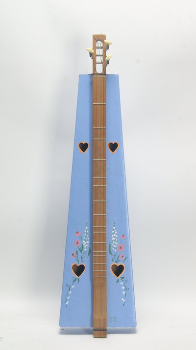 Hand Painted Cardboard Floral Mountain Dulcimer 32683