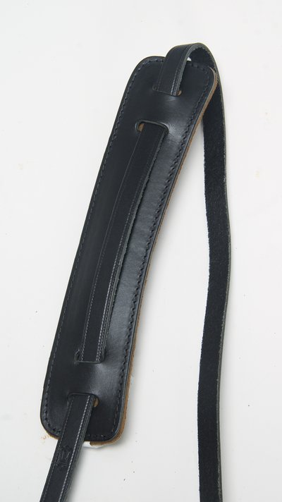 Levy's Holly Deluxe Series Leather Guitar Strap - Black  13457