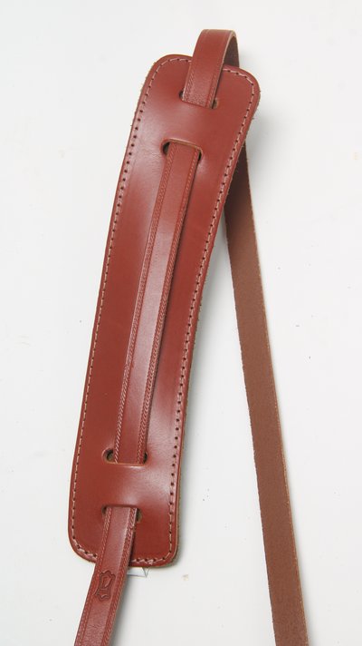 Levy's Holly Deluxe Series Veg-Tan Leather Guitar Strap - Walnut 30869