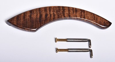 Armadillo Armrest Curly Maple Stained armarmCMS