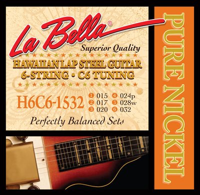 LaBella Hawaiian Lap Steel Guitar (C6 Tuning) 23568