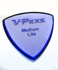 V Picks Medium Pointed Lite Sapphire Blue VPMPLBL