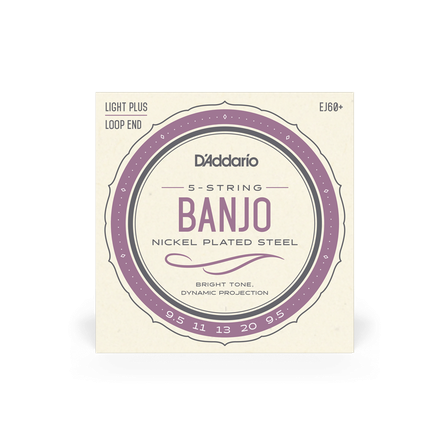 D'Addario EJ60+ - 5-String Banjo (Light Gauge Plus) #1