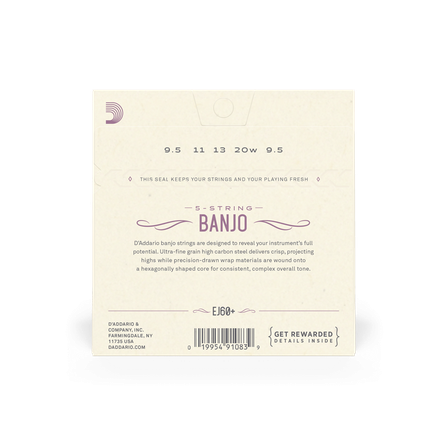 D'Addario EJ60+ - 5-String Banjo (Light Gauge Plus) #2