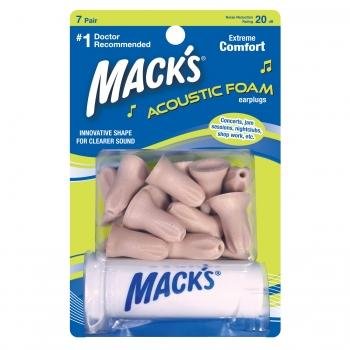 Mack's Acoustic Foam Earplugs xearplug