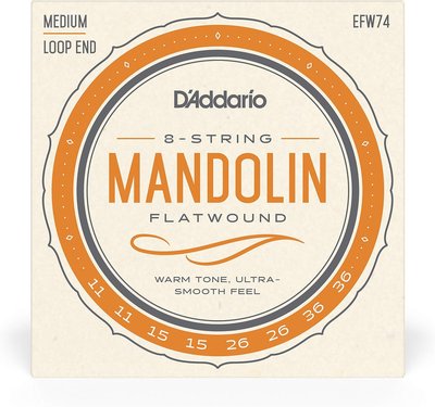 D'addario Flatwound Mandolin Strings  EFW74