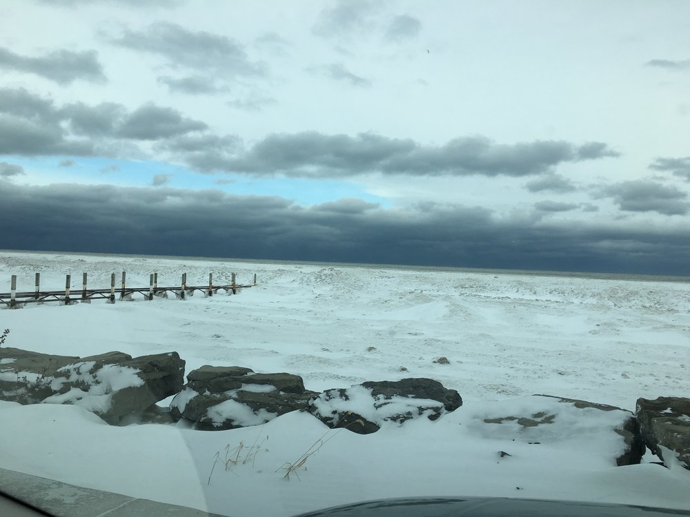 Winter’s grip&nbsp;along the southern shore of Lake Ontario.