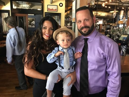 Jay Bernunzio with&nbsp;his lovely wife Taylor and their beautiful son Rocco John