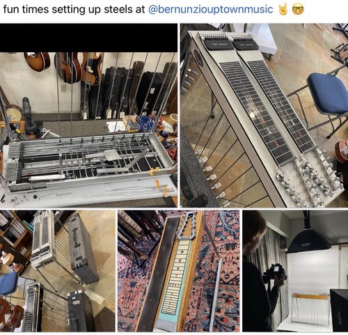 With the help of Kurt Johnson, we were able to get a group of pedal steel guitars, working, playi...